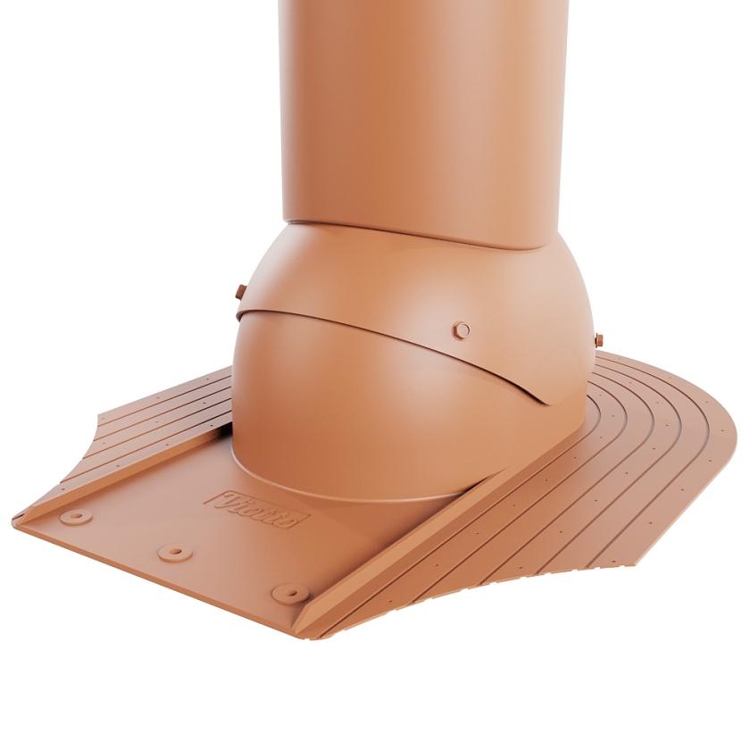 Труба вентиляционная Viotto Aero, B01 D125мм, терракотовый (RAL 8004)