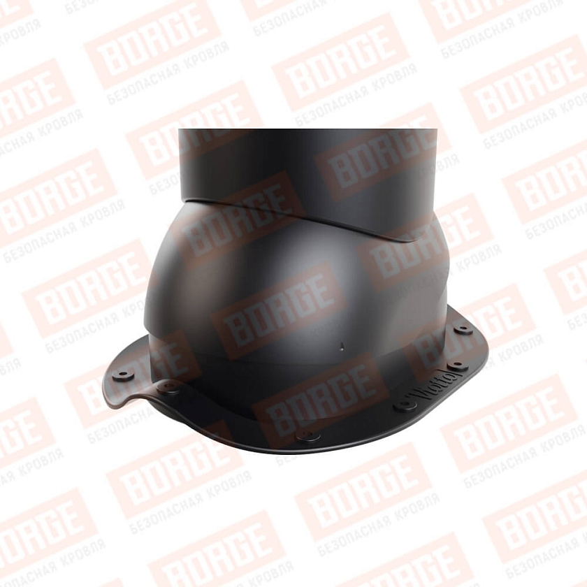 Труба вентиляционная Viotto, для МЧ Монтеррей, d-150мм, утепленная, чёрный (RAL 9005)