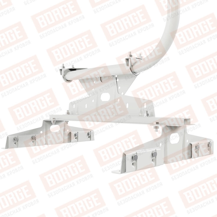 Ограждение кровельное BORGE H-90см, 3м, для параллельного фальца, сигнально-белый (RAL 9003)