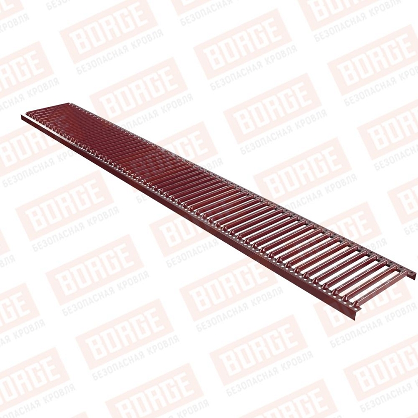 Платформа переходного мостика Русский Рубеж 2,5м, красное вино (RAL 3005)