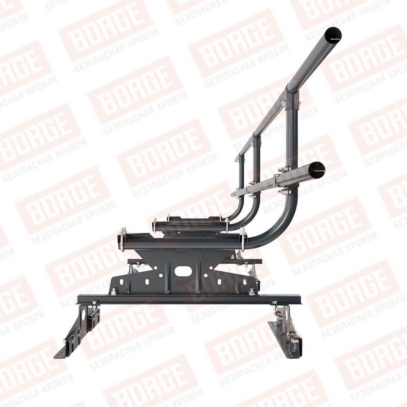 Ограждение кровельное BORGE H-60см, 3м, для параллельного фальца, антрацитово-серый (RAL 7016)