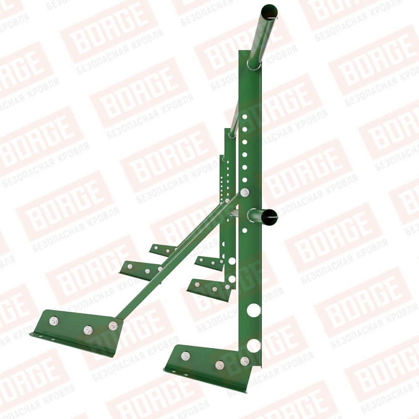 Ограждение декоративное NewLine H-60см, 3м, для фальцевой кровли, лиственно-зеленый (RAL 6002)