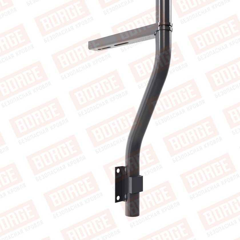 Ограждение парапетное BORGE H-60см, 3м, серый графит (RAL 7024)