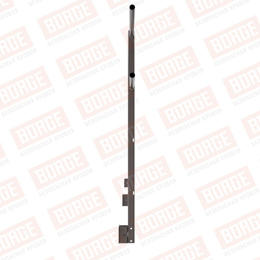 Ограждение парапетное NewLine H-120см, 3м, серо-коричневый (RAL 8019)