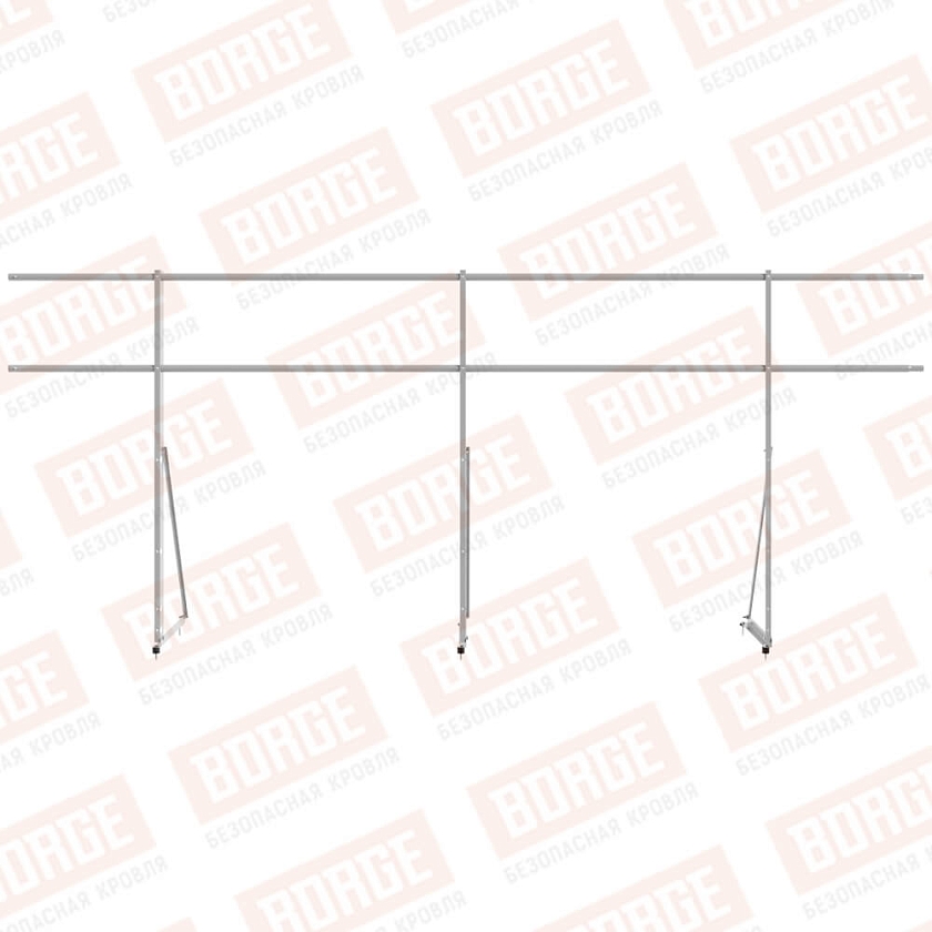 Ограждение декоративное NewLine H-120см, 3м, сигнально-серый (RAL 7004)