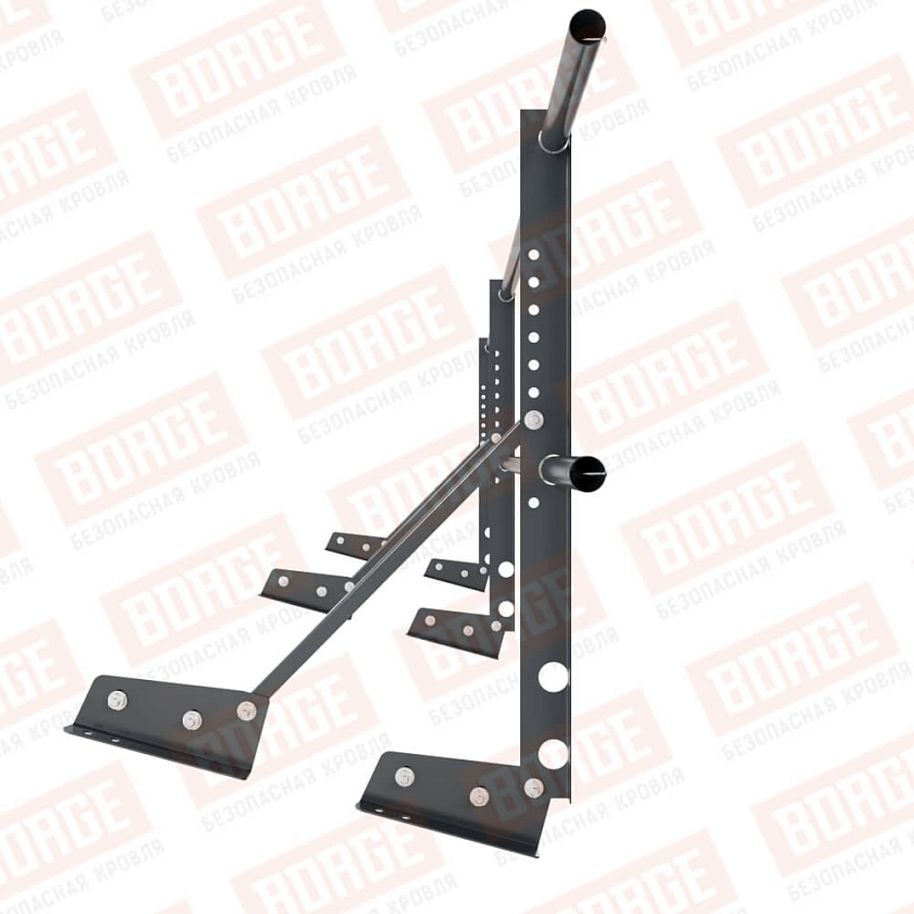 Ограждение декоративное NewLine H-60см, 3м, для фальцевой кровли, антрацитово-серый (RAL 7016)