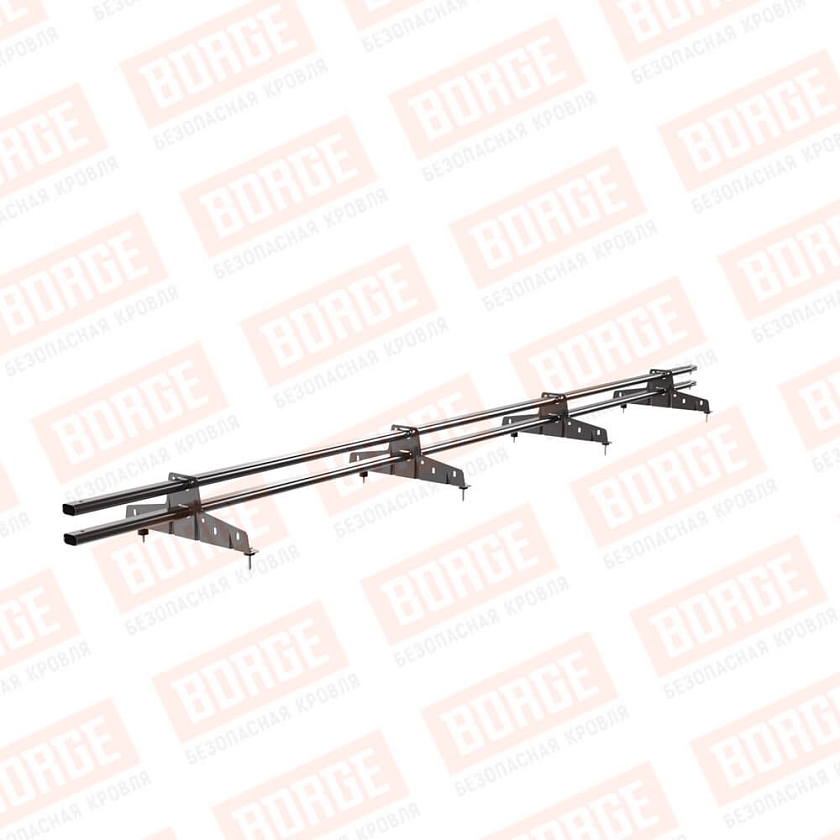 Снегозадержатель трубчатый BORGE 3м, 4 опоры, окрашенный (NL-805)