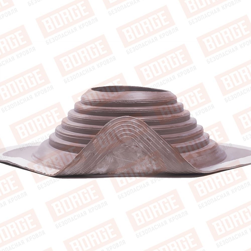 Проходка кровельная прямая №4 d75-160 мм, цв. коричневый