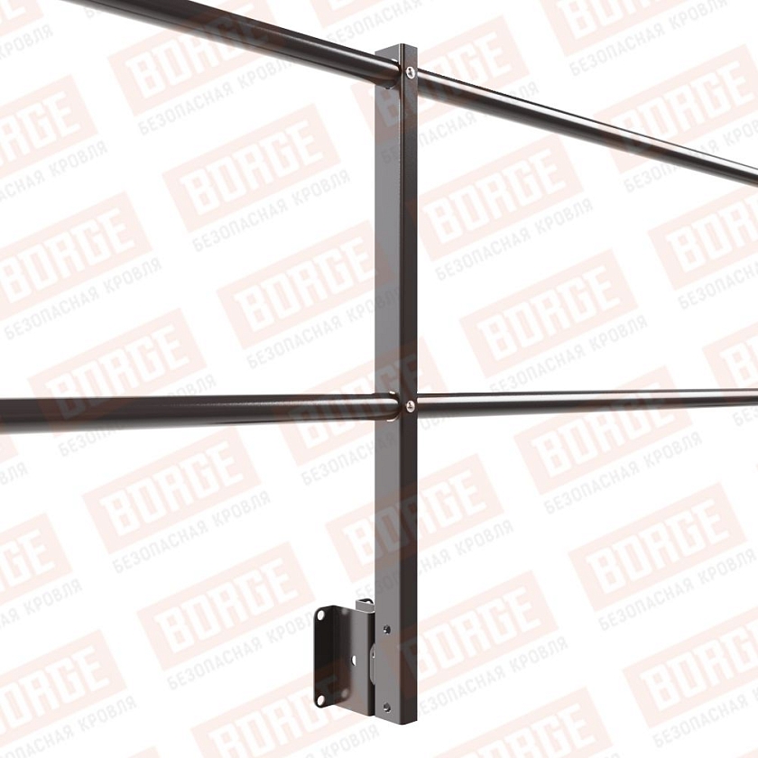 Ограждение парапетное NewLine H-60см, 3м, серо-коричневый (RR 32)