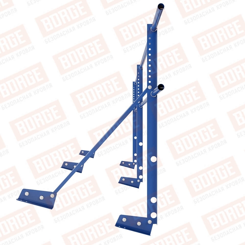 Ограждение декоративное NewLine H-90см, 3м, для фальцевой кровли, сигнально-синий (RAL 5005)