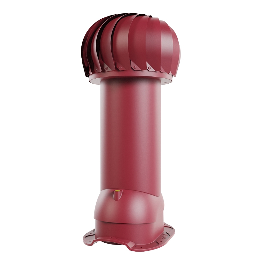 Роторная вентиляция Viotto, для МЧ Адаманте, d-110мм, неутепленная, красное вино (RAL 3005)