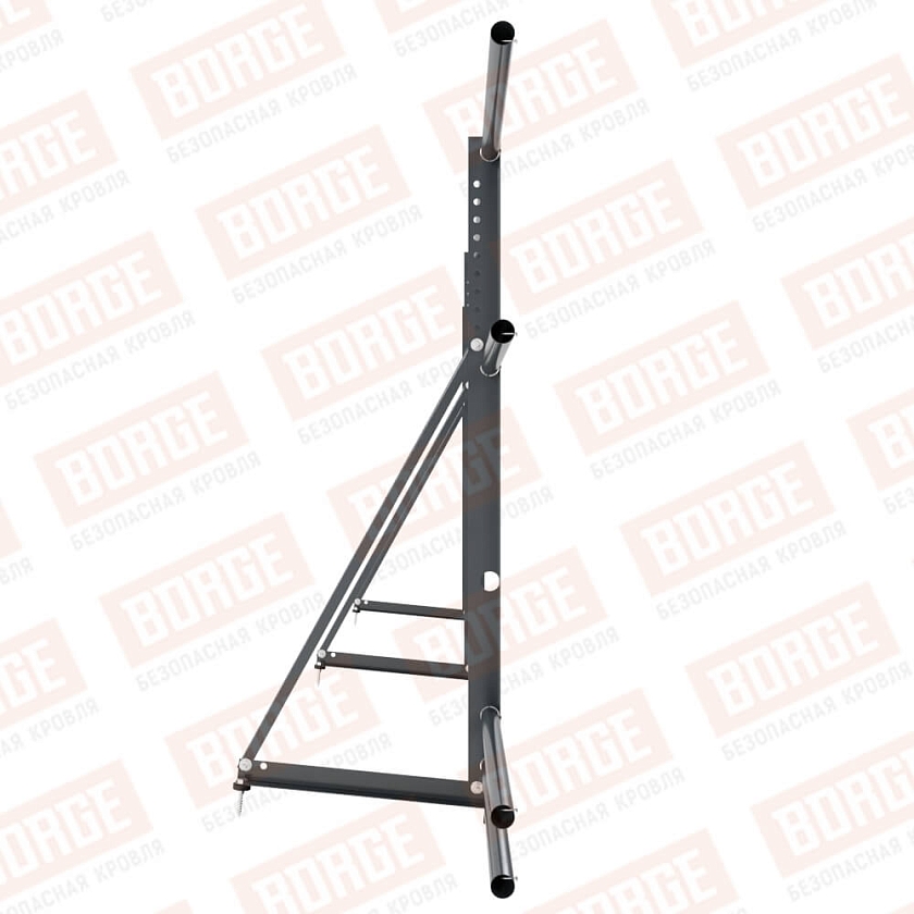 Ограждение декоративное NewLine H-90см, 3м, серый графит (RAL 7024), с двумя доп. трубами