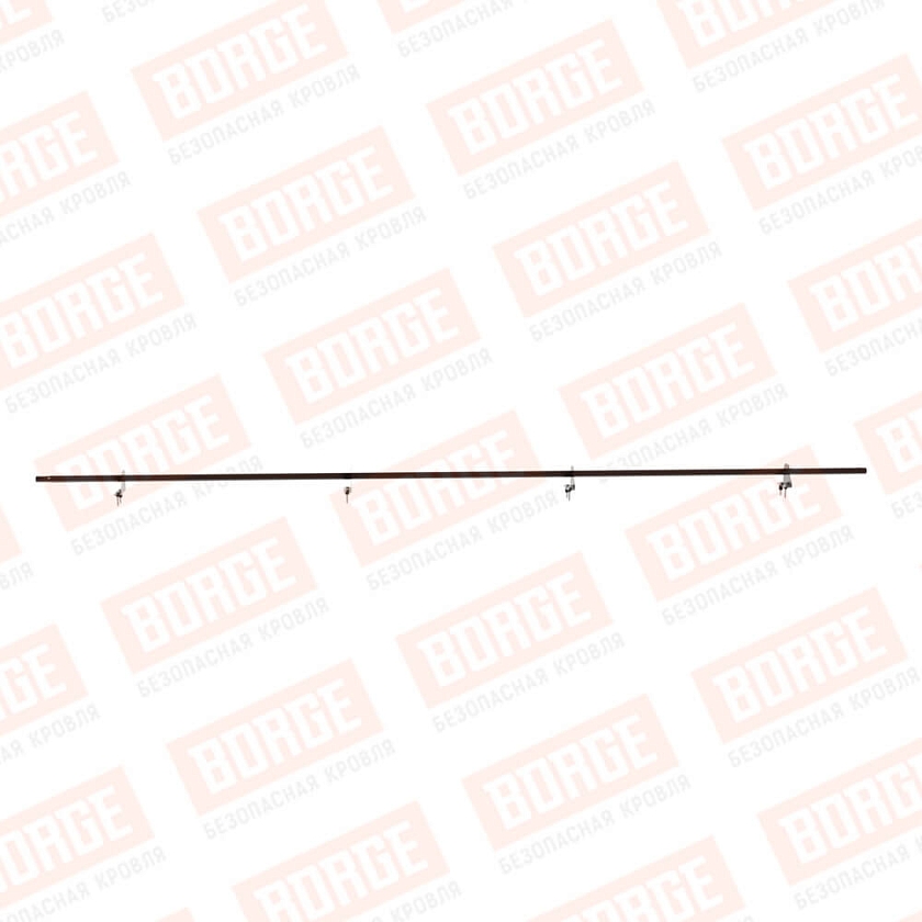 Снегозадержатель однотрубчатый NewLine 3м, D-25мм, 4 опоры, окрашенный (NL-807)