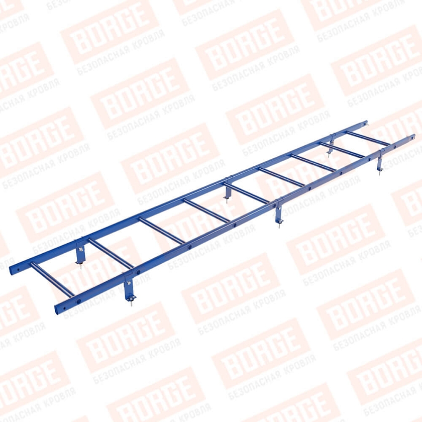 Комплект лестница кровельная BORGE 2,7м, сигнально-синий (RAL 5005)