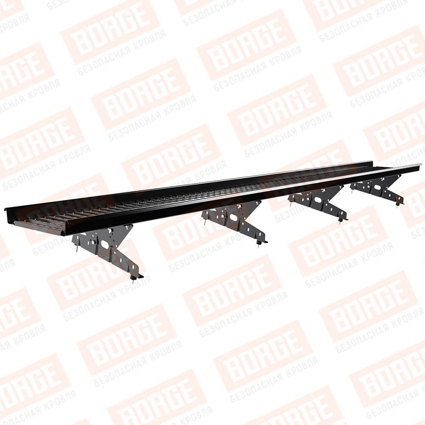Мостик переходной BORGE 3м, чёрный (RAL 9005 matt)