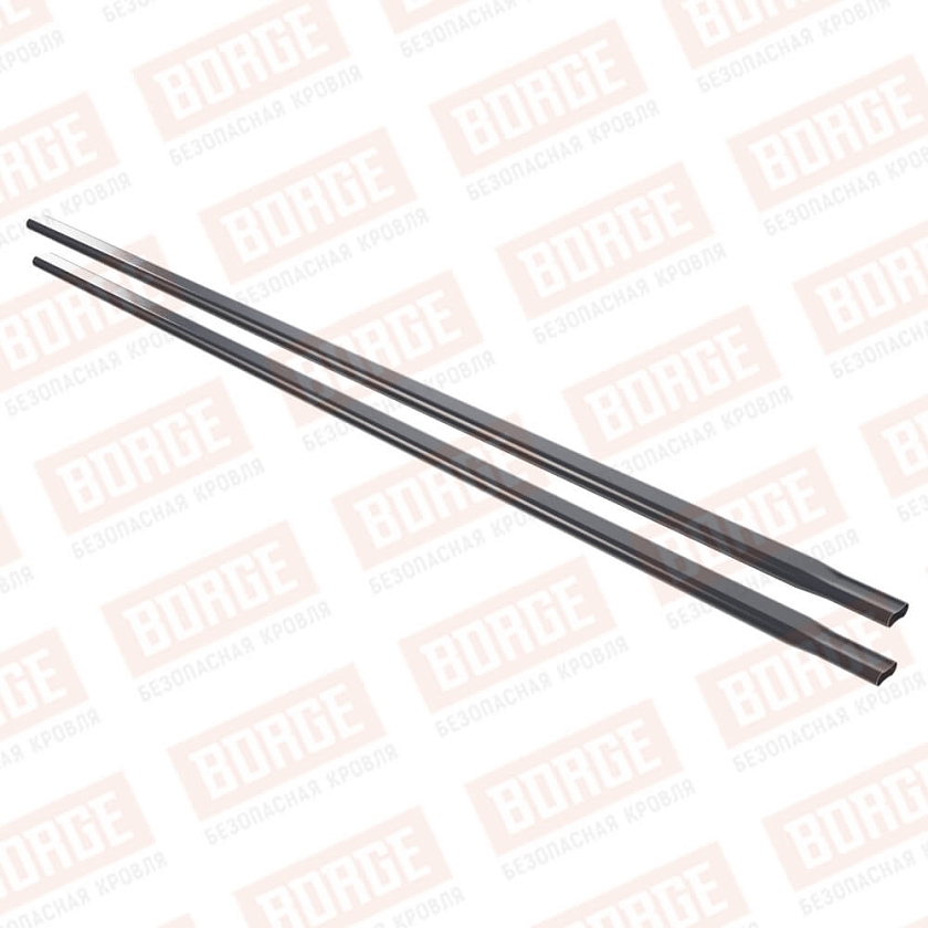 Труба снегозадержателя NewLine 40x20x3000, серый графит (RAL 7024)