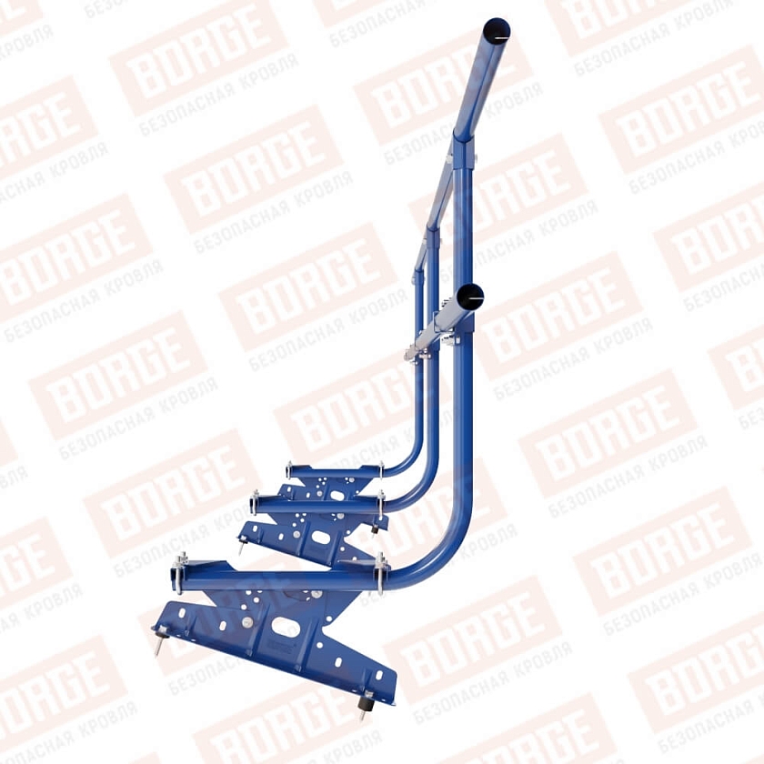 Ограждение кровельное BORGE H-90см, 3м, сигнально-синий (RAL 5005)