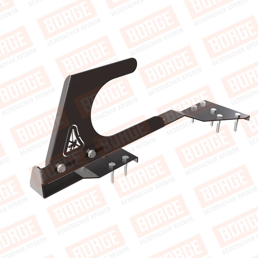 Крюк безопасности BORGE, для черепичной кровли, серо-коричневый (RR 32)