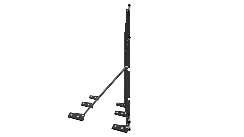 Ограждение кровельное NewLine H-120см, 3м, для фальц. кров., чёрный (RAL 9005), с двумя доп. трубами