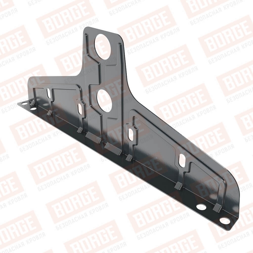 Универсальный кронштейн Русский Рубеж D-25мм, оцинк., антрацитово-серый (RAL 7016)