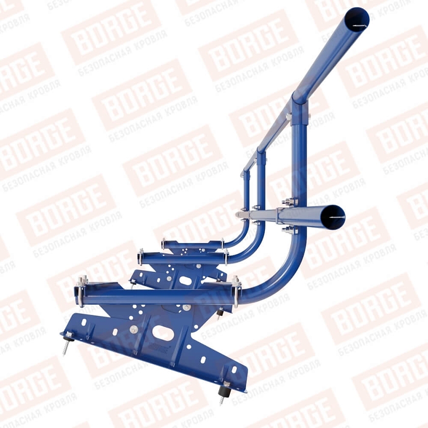 Ограждение кровельное BORGE H-60см, 3м, сигнально-синий (RAL 5005)