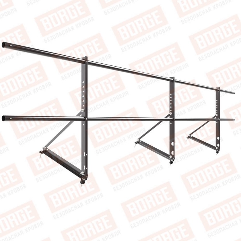 Ограждение декоративное NewLine H-60см, 3м, серо-коричневый (RR 32)