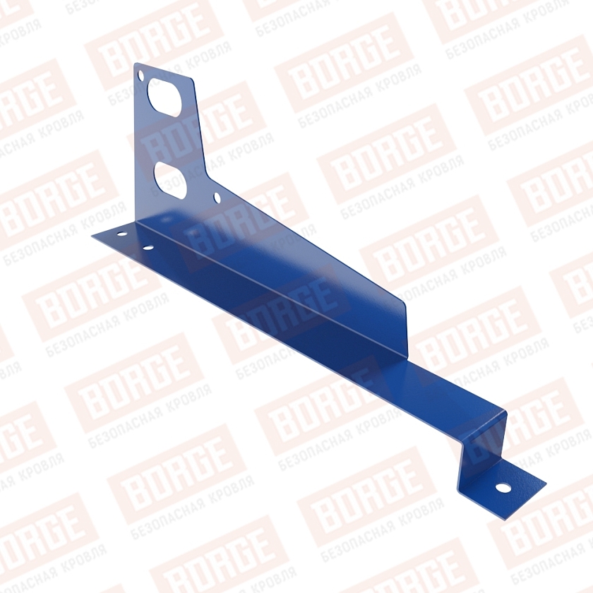 Универсальный кронштейн Русский Рубеж, оцинк., для МЧ с выс. ступен., сигнально-синий (RAL 5005), 400мм