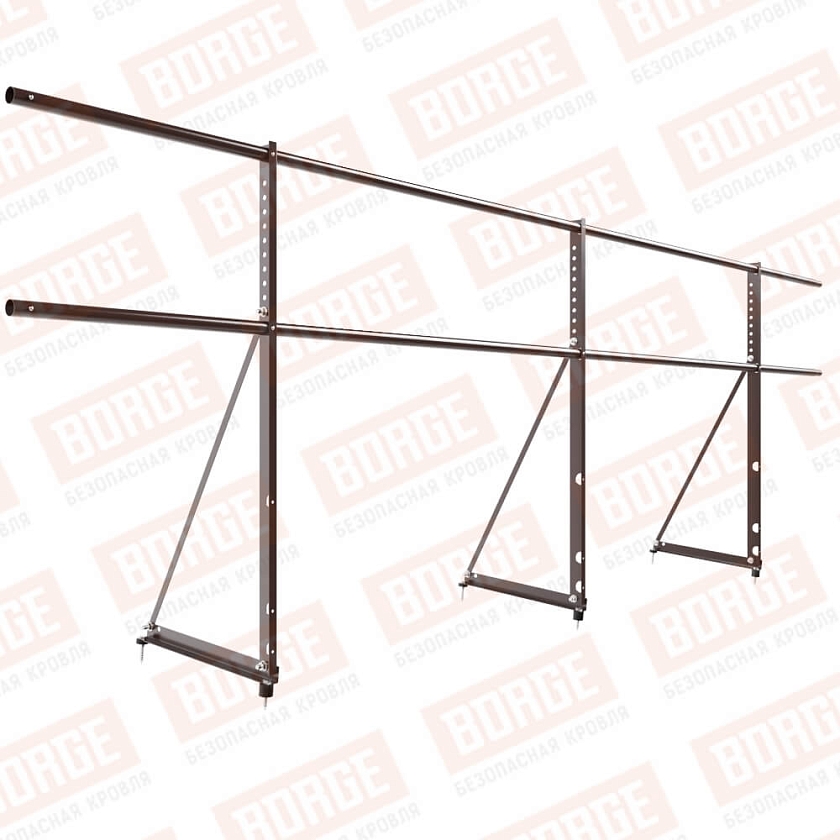 Ограждение декоративное NewLine H-90см, 3м, коричневый шоколад (RAL 8017)