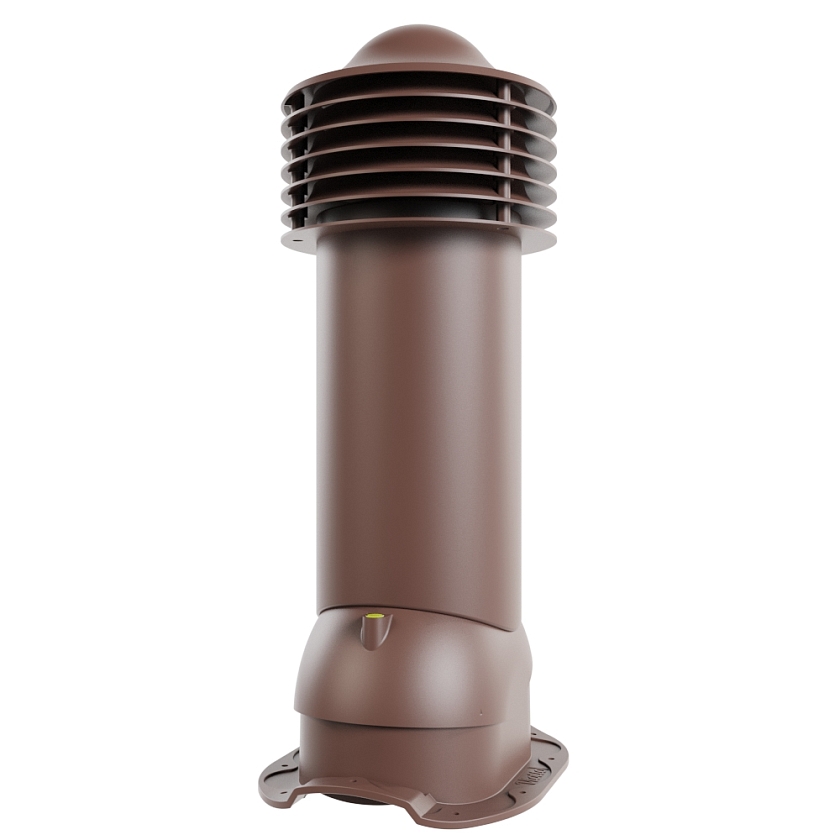 Труба вентиляционная Viotto, для МЧ Адаманте, d-150мм, утепленная, коричневый шоколад (RAL 8017)