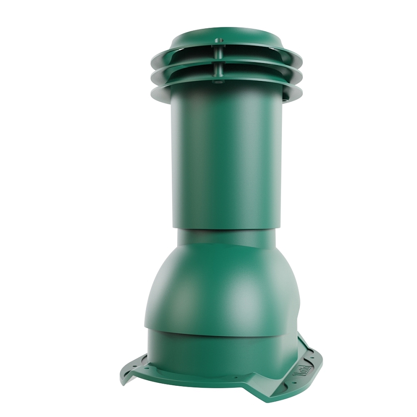 Выход вентиляции канализации Viotto, для МЧ Каскад, зелёный мох (RAL 6005)