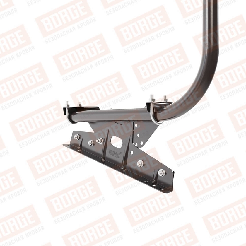 Ограждение кровельное BORGE H-120см, 3м, для фальцевой кровли, окрашенный (NL-805)