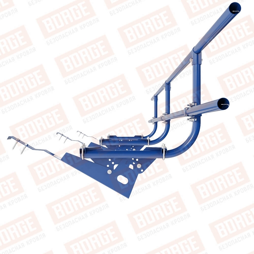 Ограждение кровельное BORGE H-60см, 3м, для черепичной кровли, сигнально-синий (RAL 5005)