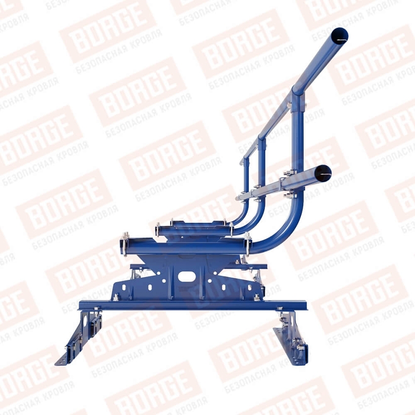 Ограждение кровельное BORGE H-60см, 3м, для параллельного фальца, сигнально-синий (RAL 5005)