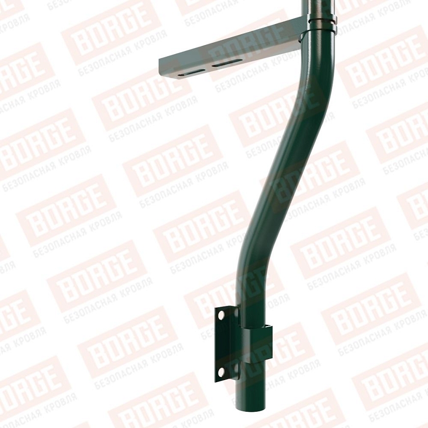 Ограждение парапетное BORGE H-30см, 3м, зеленый мох (RAL 6005)