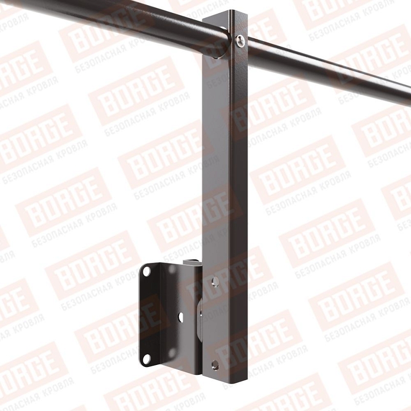 Ограждение парапетное NewLine H-30см, 3м, серо-коричневый (RAL 8019)