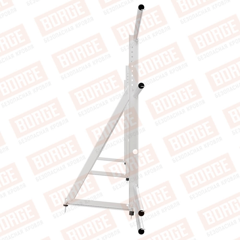 Ограждение кровельное Русский Рубеж H-90см, 3м, цинк, с двумя доп. трубами