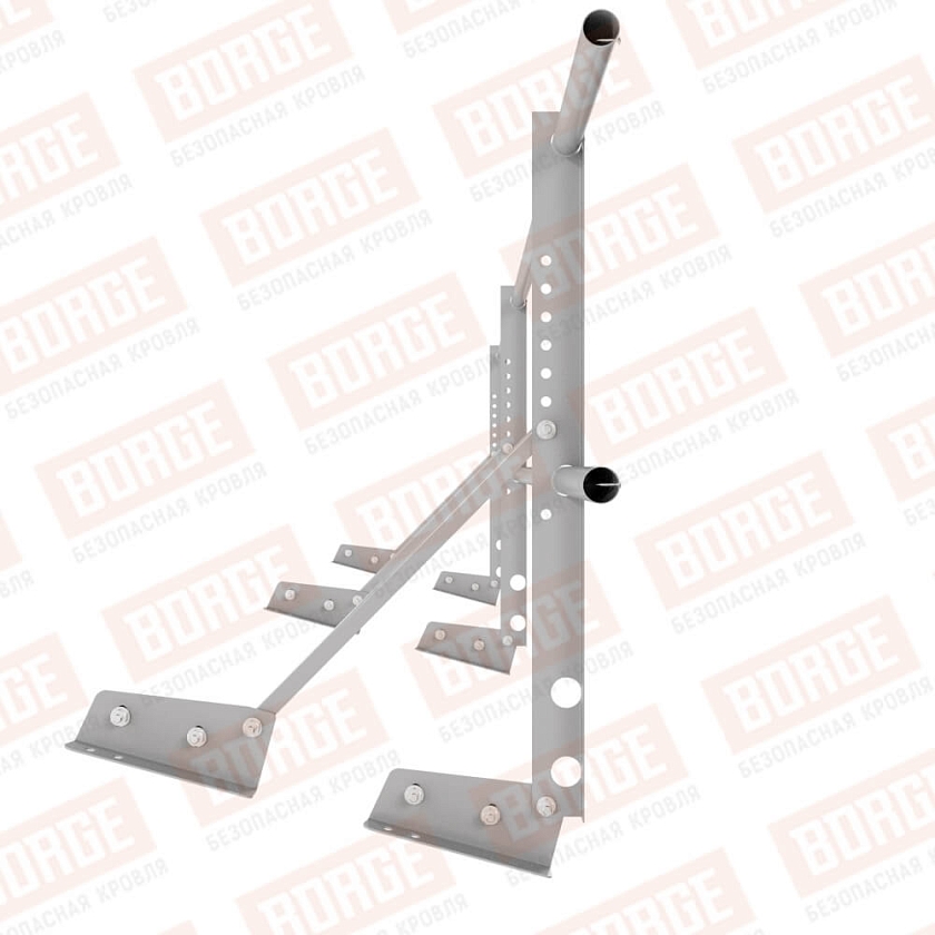 Ограждение декоративное NewLine H-60см, 3м, для фальцевой кровли, сигнально-серый (RAL 7004)