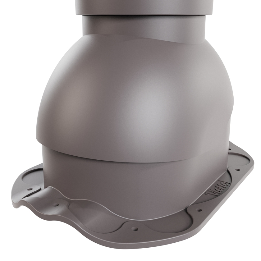 Выход вентиляции канализации Viotto, для МЧ Финнера, серо-коричневый (RAL 8019)