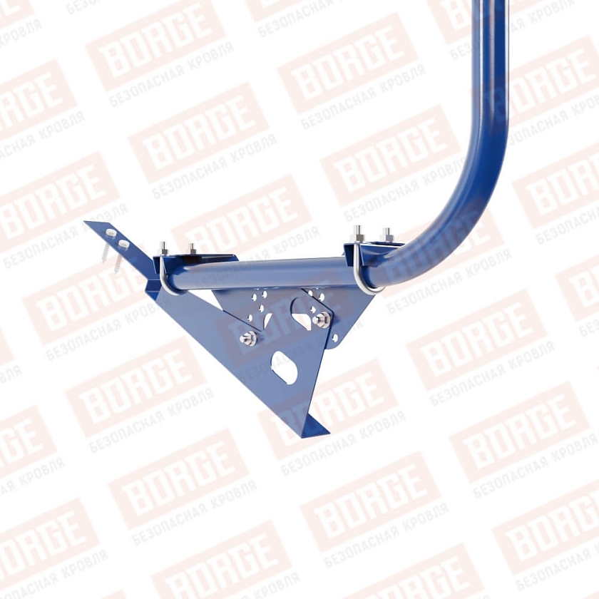 Ограждение кровельное BORGE H-120см, 3м, для композитной черепицы, сигнально-синий (RAL 5005)