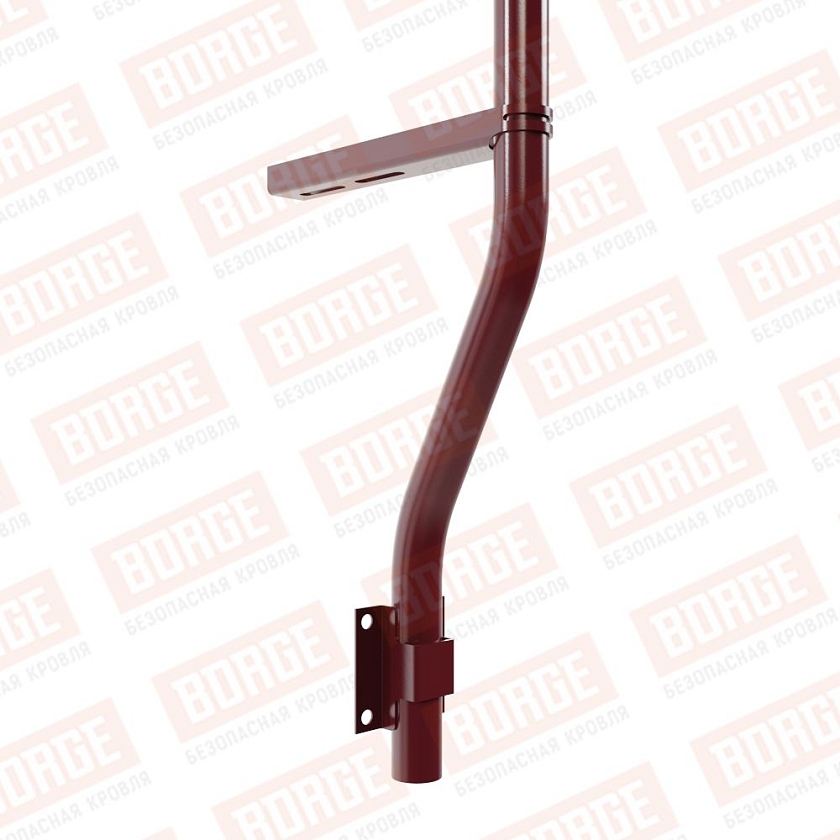 Ограждение парапетное BORGE H-120см, 3м, красное вино (RAL 3005)