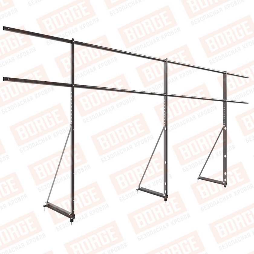 Ограждение декоративное NewLine H-120см, 3м, серо-коричневый (RR 32)