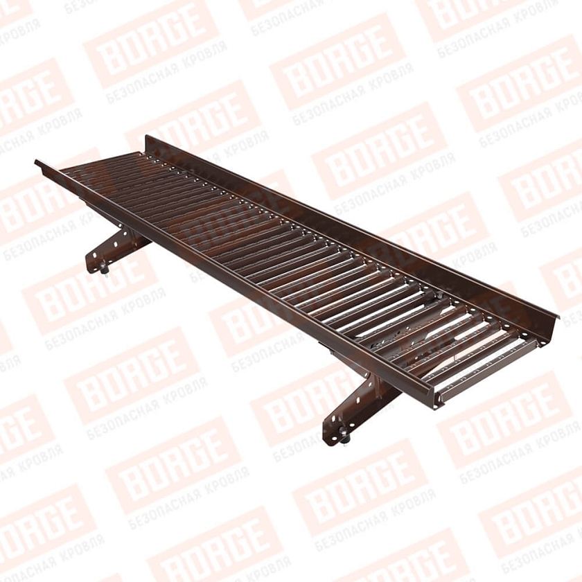 Мостик переходной BORGE 1,5м, коричневый шоколад (RAL 8017)