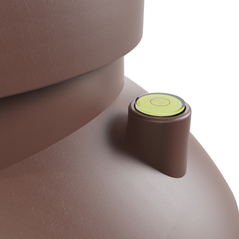 Роторная вентиляция Viotto, для МЧ Каскад, d-110мм, утепленная, коричневый шоколад (RAL 8017)