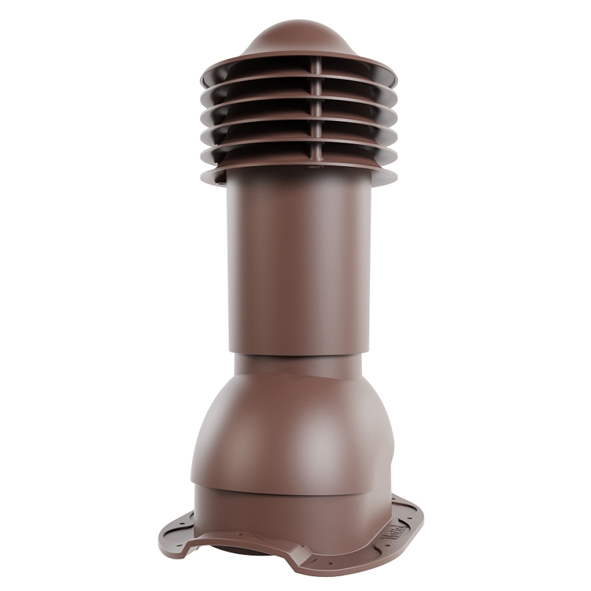 Труба вентиляционная Viotto, для МЧ Адаманте, d-110мм, утепленная, коричневый шоколад (RAL 8017)