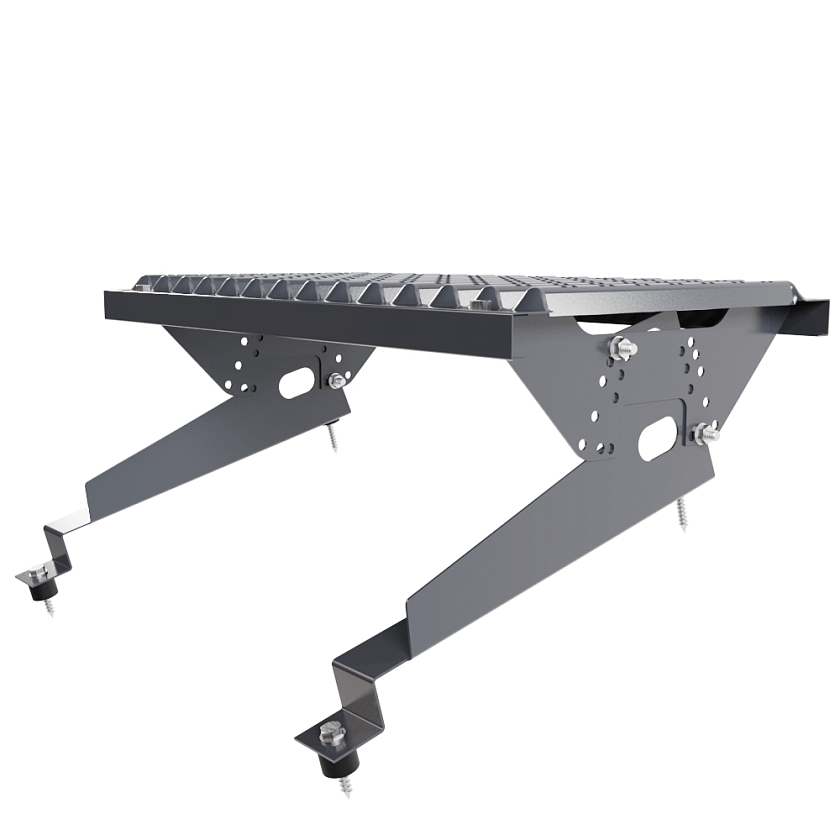 Ступень кровельная BORGE, для МЧ с высокой ступенькой, серый графит  (RAL 7024), 350мм