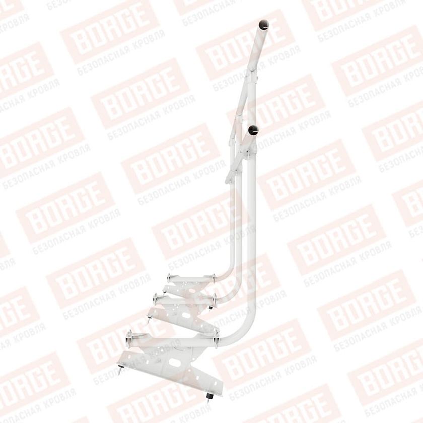 Ограждение кровельное BORGE H-120см, 3м, сигнально-белый (RAL 9003)