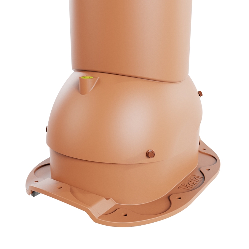 Роторная вентиляция Viotto, для МЧ Адаманте, d-125мм, неутепленная, терракотовый (RAL 8004)