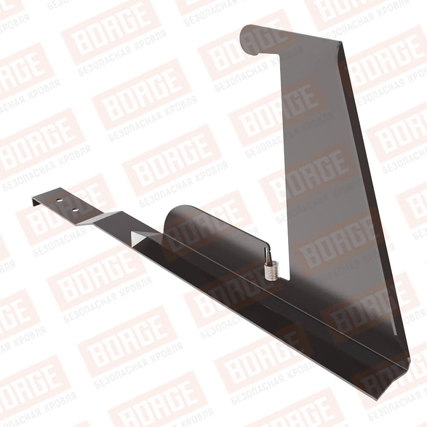 Кронштейн снегозадерживающей решетки BORGE, для черепичной кровли, серо-коричневый (RR 32)