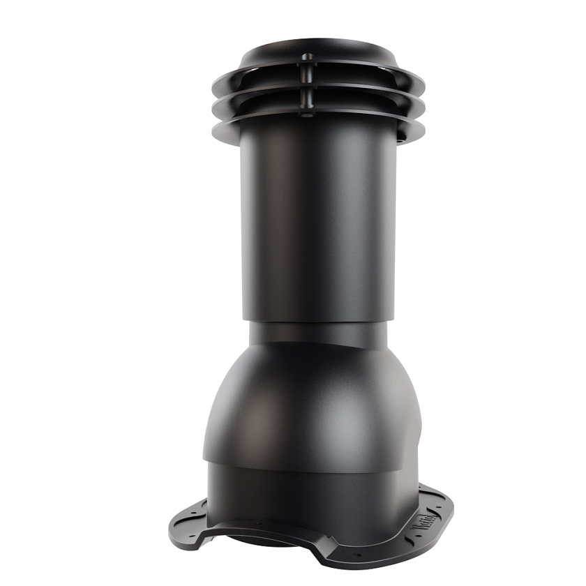 Выход вентиляции канализации Viotto, для МЧ Адаманте, чёрный (RAL 9005)