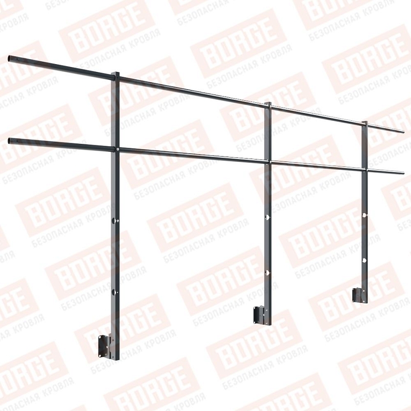 Ограждение парапетное NewLine H-120см, 3м, антрацитово-серый (RAL 7016)